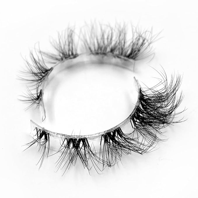 HBZGTLAD NEW 7pairs Cat eye Eyelashes 3D Natural False Lashes 5d Fluffy Soft Cross Manga Lashes Wispy Natural Eyelash Extension Makeup (5D-D06)