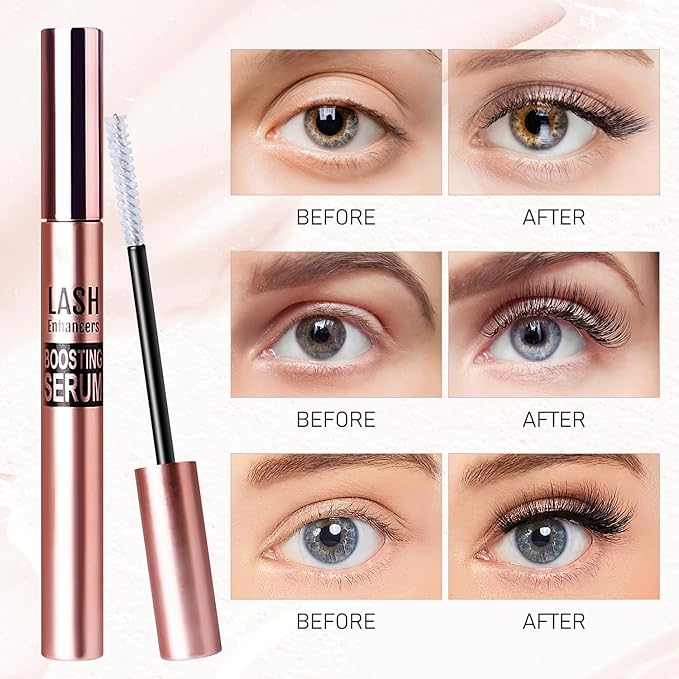 Daislashes Serum, Daislashes Lash Serum, Lash Enhancers Boosting Serum, Eyelash Growth Serum, Daislashes Lash Growth Serum for Longer Thicker Lashes & Brows, Black (2Pcs)