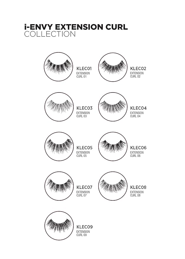 i-Envy 3 Pairs False Eyelashes J Curl Natural Lashes Salon Lash Extension Effect