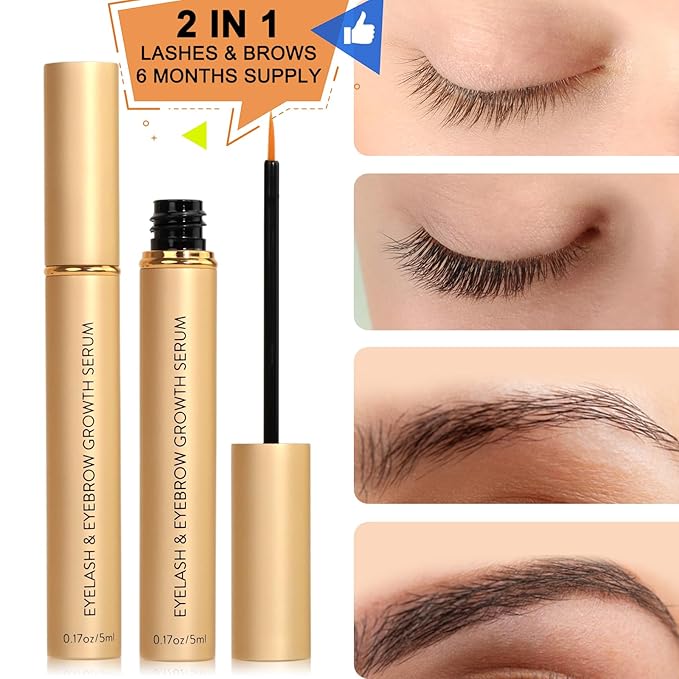 LZM Serum for Eyelash Growth and Thickness, Eyebrow Enhancer, Advanced Formula for Longer, Fuller and Thicker Looking Natural Lashes, 1 Fl Oz