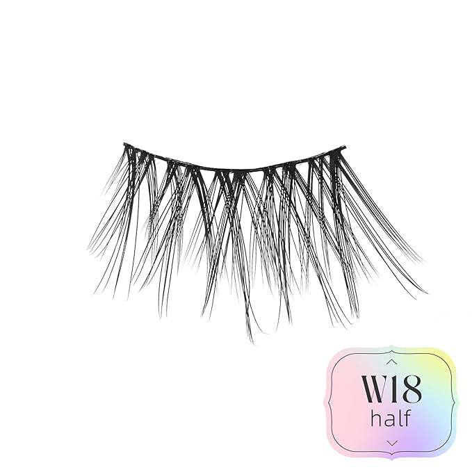 Half Lashes Natural Lashes Wispy Lashes Corner Lashes 3/4 False Eyelashes Natural Half Eyelashes W18