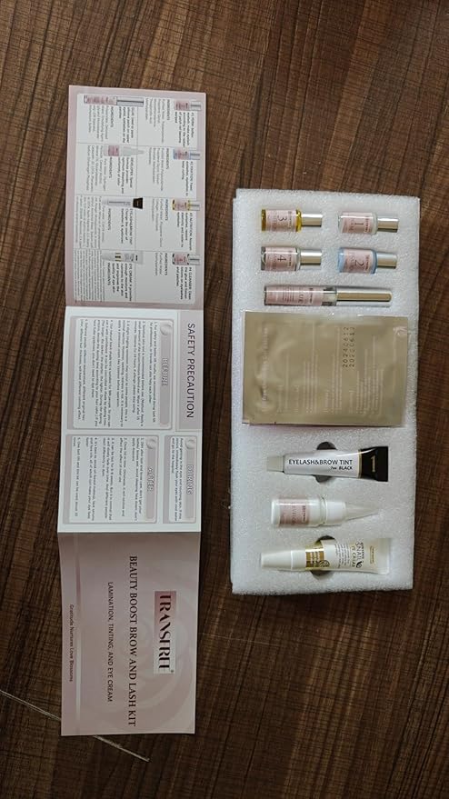 Eyelash Lift Kit and Brow Lamination DIY Lash Perm Tool Kit, Laminado de Cejas Kit Profesional, Natural Curled and Black Lashes