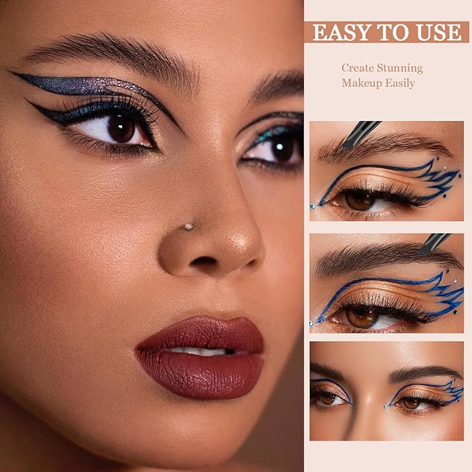 Microblading Eyebrow Pen-Upgraded Eye Brow Pencils for Women Brown with Micro-Fork Tip Applicator, Smudge-Proof and Waterproof Eyebrow Pencil for Natural Hair-Like, Last All-Day, Dark Brown