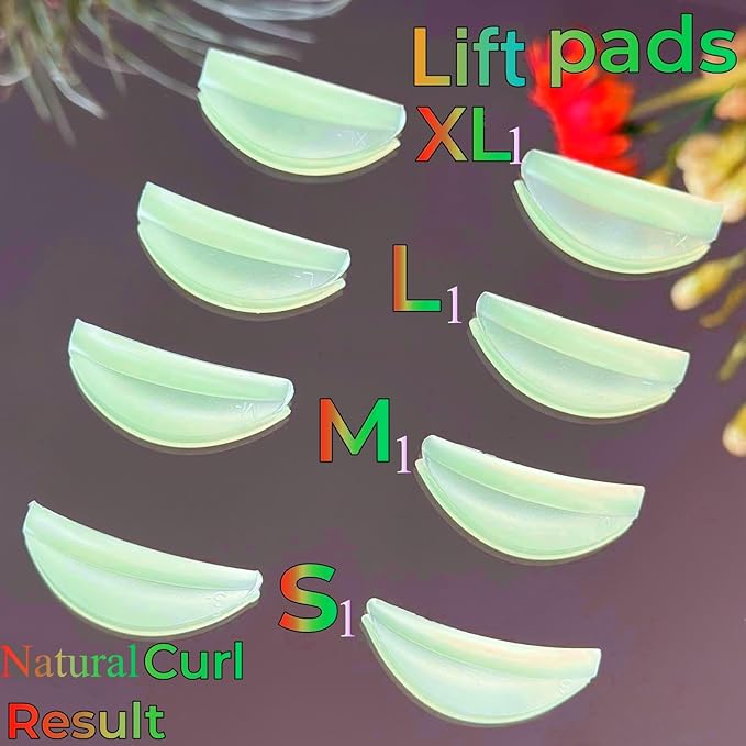 Lash Lift Ribbons Eyelash Lifting Shields Mate Mini Lami Lamination Roller Tool Soft Silicone Perm Rod Ribbon Gel Eyelash Perming Covers Mini Lash Tape String (Candy color - 2 Curl Version)