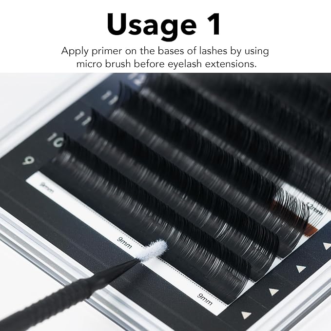 Eyelash Primer for lash Extensions Cleanser Eyelash Extension Pre Treatment Lash Primer Easily Removes Proteins and Oils Longer Extension Retention Eyelash Extension Primer -15ML