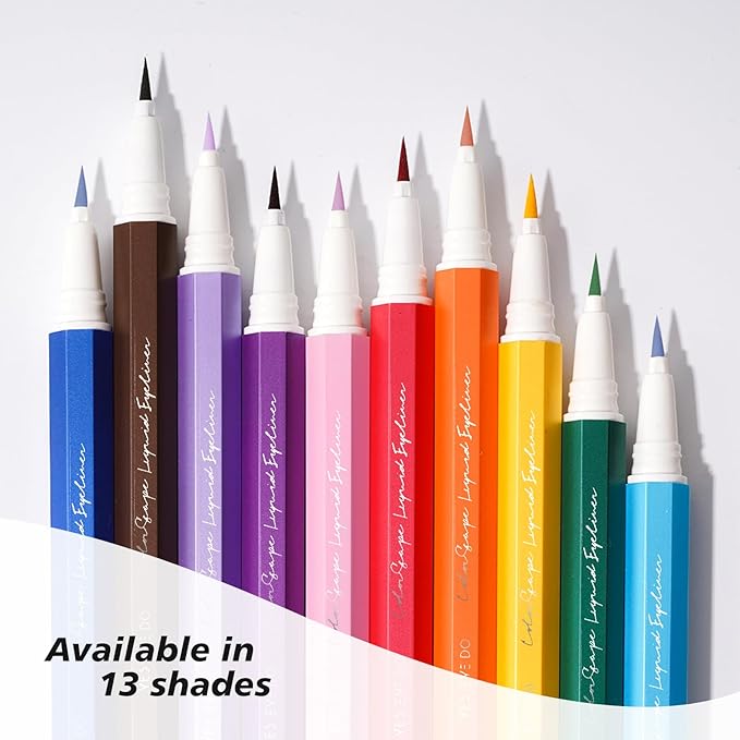 Liquid Eyeliner, Neon Pink Eyeliner Pen, Ultra Fine Pink Eye Liner, High Pigmented Colored Liquid Eyeliner, Felt & Flexible Tip Applicator for Precise Line Application, (Flirty Flamingo)