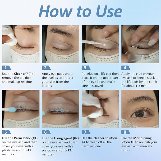 Lash Lift Kit, Eyelash Perm Kit, Eyalash Kit for Beginners with Detailed Instruction, Includes Lash Lift Tools, Natural Lash Curling & Lifting - Achieve Salon Quality at Home