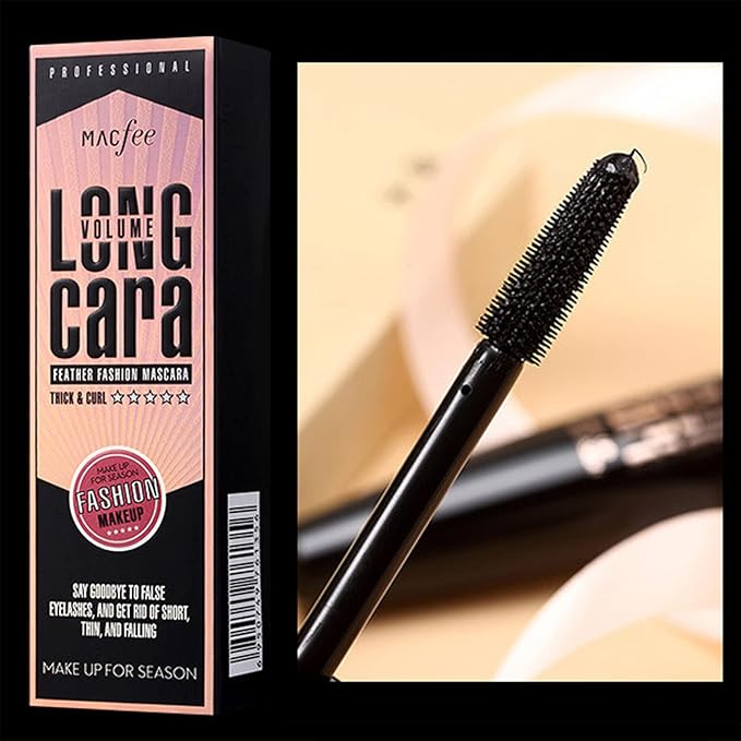 My Amazing Lashes 4D Silk Fiber Lash Mascara - Black, Volume & Length, Waterproof, Smudge Proof, Natural, Long Lasting (1 Pc)