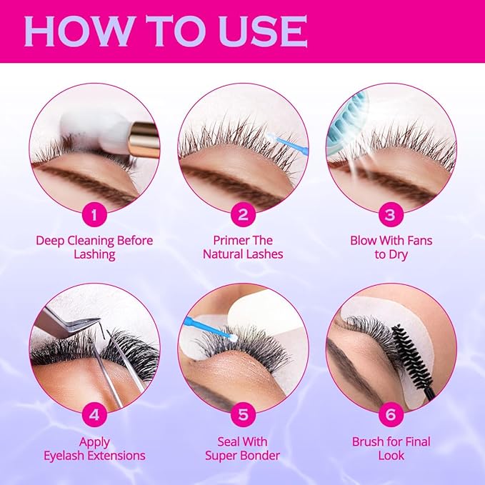 Lash Primer for Eyelash Extensions15ML Eyelash Primer Increase Lash Adhesive Bonding Power Pretreatment for Semi Permanent Lash Extension Ideal for Extend Lash Glue Retention Time(LAVENDER)