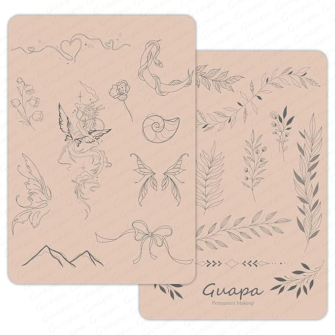 2 Pcs Tiny Tattoo Practice Skins, Small Deluxe Mini Silicone Finger Semi Permanent Tattoo Latex Pad for Training (Tiny #5 - Pink Pad -2PCS)