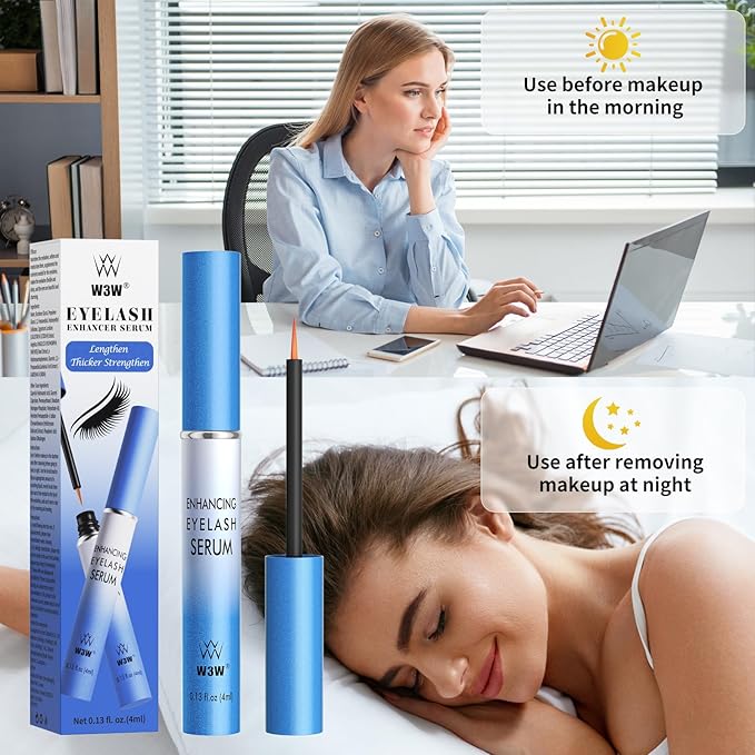 Lash Serum 4ml Nourishing Eyelash Serum Gentle Moisturizing Lash Serum for Thick Long Natural Eyelashes No Irritating