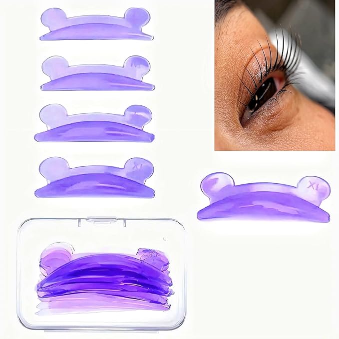 Lash Lift Pads 2024 New Shell Shape Eyelash Lift Rod Reusable Silicon Lash Perm Shield DIY Use at Home or Salon, style B