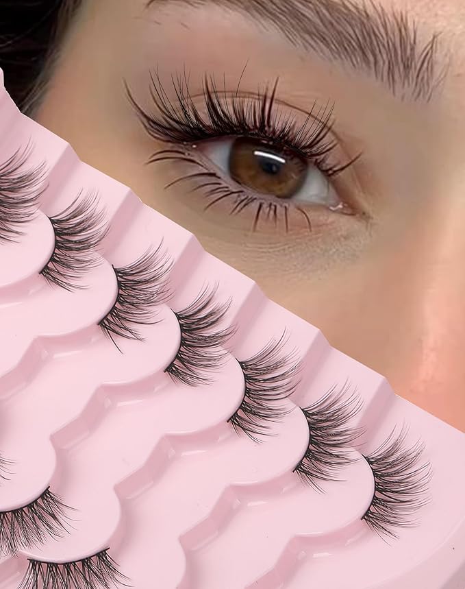 Half Lashes Natural Lashes Wispy Lashes Corner Lashes 3/4 False Eyelashes Natural Half Eyelashes W18