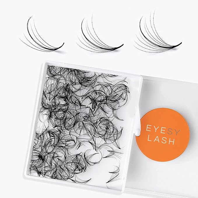 500 Wispy Promade Fans - 9D 0.05 Size 15mm Curl D - Natural Wispy Lashes Loose Premade Lash Fans for Eyelash Extensions Handmade Pre Made Eyelashes for Spiky, Volume, Natural Look