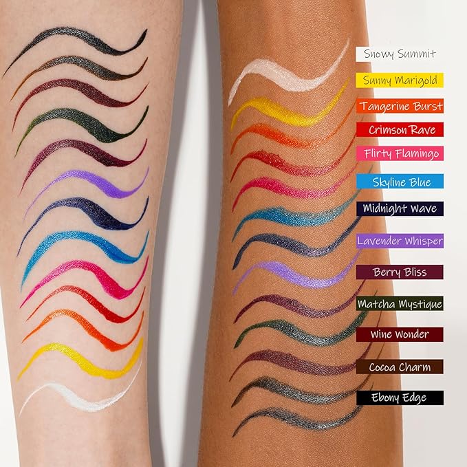 Liquid Eyeliner, Neon Pink Eyeliner Pen, Ultra Fine Pink Eye Liner, High Pigmented Colored Liquid Eyeliner, Felt & Flexible Tip Applicator for Precise Line Application, (Flirty Flamingo)