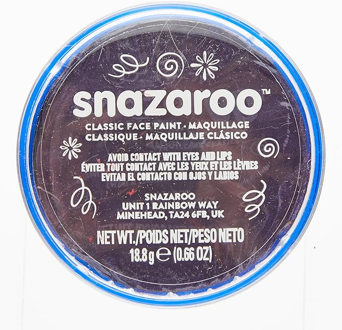 Snazaroo Classic Face and Body Paint, 18.8g (0.66-oz) Pot, Purple