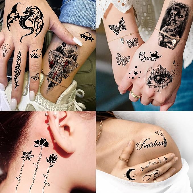 71 Sheets Sailing Ship Temporary Tattoos For Men Adults Forearm, Half Arm Sleeve Tattoo For Women Pirate Compass Anchor Faith Belief Family, Realistic Fake Tattoo Stickers Sea Wave Birds Skull Shark