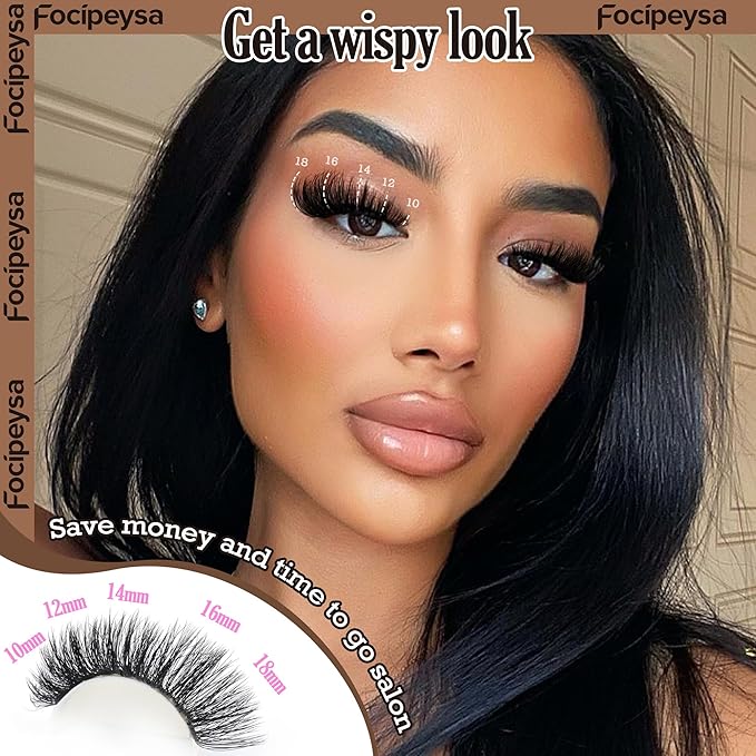 DIY Lash Clusters Full Volume Eyelash Extension 10-18MIX D Curly Individual Lash Clusters 90D Individual Lashes Extensions Clusters Lashes DIY Lash for Beginners by Focipeysa