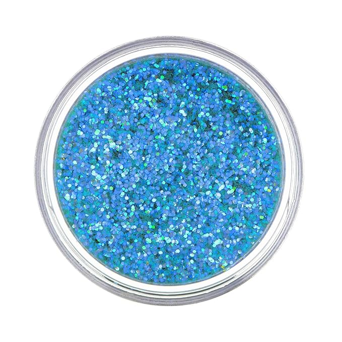 Iridescent Glitter Shakers by Moon Glitter – 100% Cosmetic Glitter for Face, Body, Nails, Hair and Lips - 5g - Blue