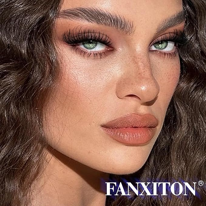 FANXITON Natural Lash Extension Kit D Lash Clusters 288 pcs 10-18 mm Mix DIY Eyelash Extension Kit with Lash Bond and Seal Lash Tweezers Individual Lashes For Beginners