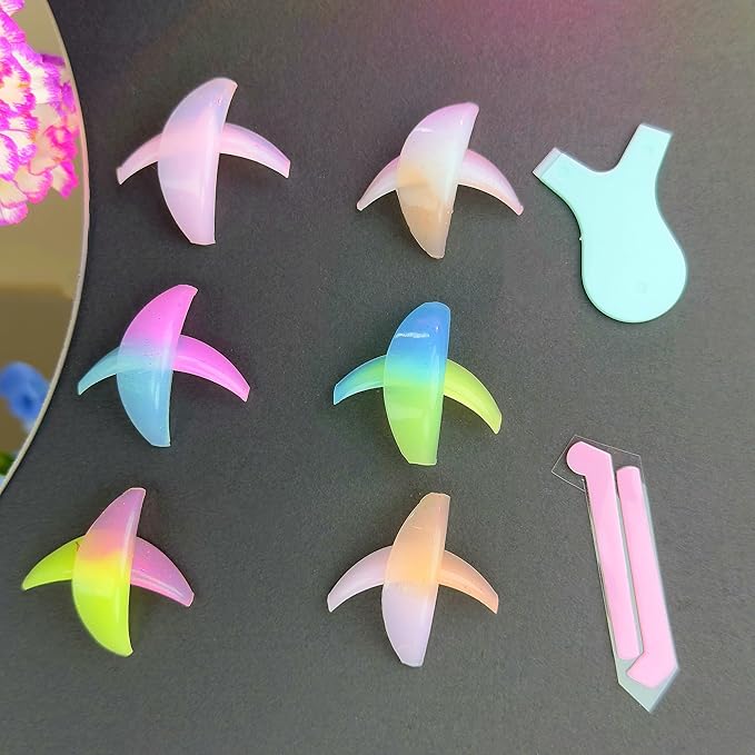 Lash Lift Shields LM Curl Eyelash Lifting Shield Natural Curl Lami Lamination Roller Soft Silicone Perm Rod Gel Lash Perming Pad Set For Lash Lift and Tint Lash Glue Free On Eyelid