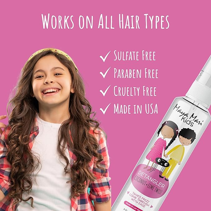 Kids Hair Care Bundle – Sparkle & Shine Glitter Gel & Gentle Detangler Spray | Safe & Fun for All Ages | Sulfate & Paraben-Free | 6 oz & 8 oz