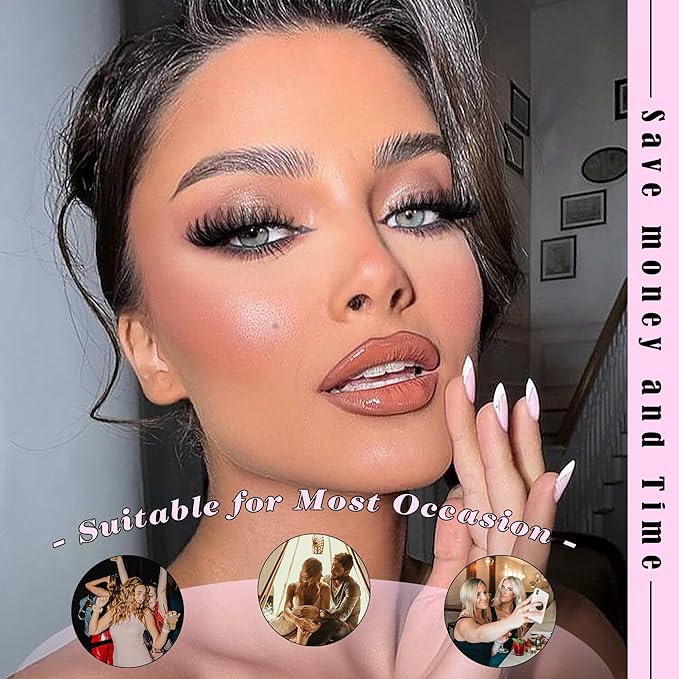 Wispy Lashes Cluster Kit Thick Eye Lash Clusters 40D+50D D 8-16mm Mix Lash Extension Kit Eyelash Clusters Volume Individual Lashes with Lash Bond and Seal and Tweezers