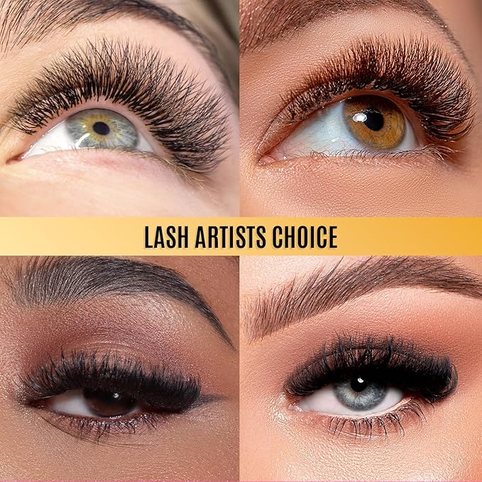 Individual Lashes Semi Permanent Mink Lashes by STACY LASH | Volume & Classic Lash Extensions | C Curl Eye Lashes | Eyelash Extension Supplies for Lash Tech | 16-Rows Lash Tray | C-0.05-14mm