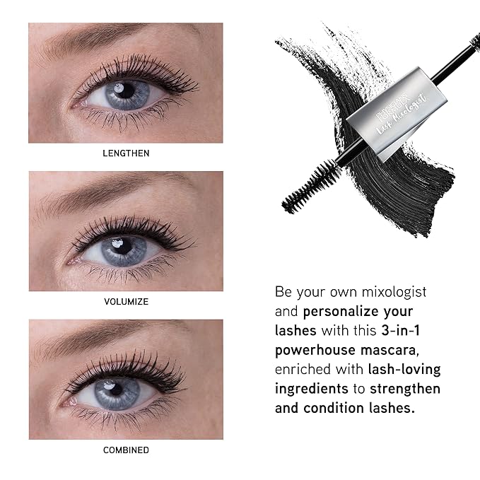 Physicians Formula Lash Mixologist 3-in-1 Mascara Black, Strengthen & Condition , Dermatologist Approved. Clinically Tested. Ophthalmologist Approved.