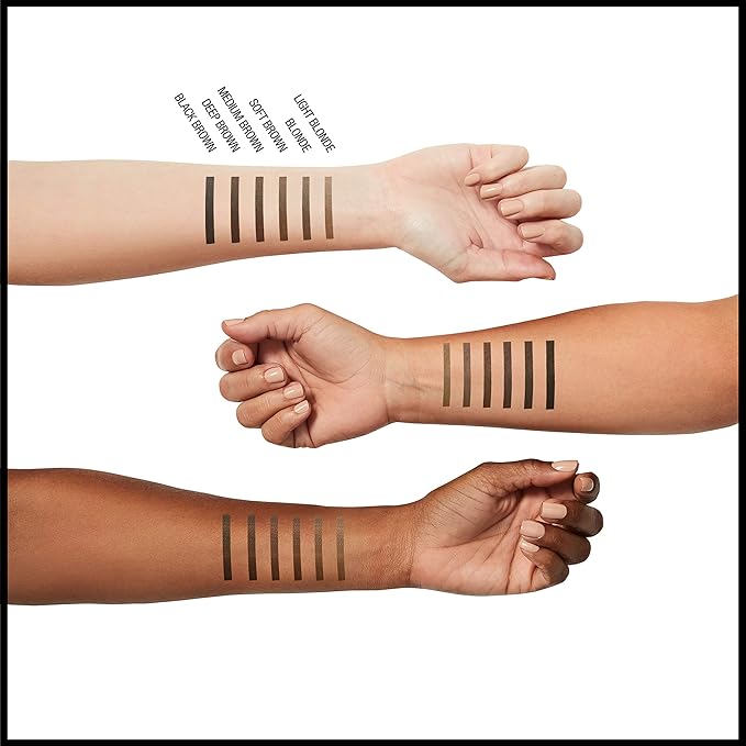 Maybelline TattooStudio Waterproof Eyebrow Pencil, Sharpenable, Longwear, Long Lasting, Pigmented Eyebrow Pencil for Defined Brows, Medium Brown, 1 Count