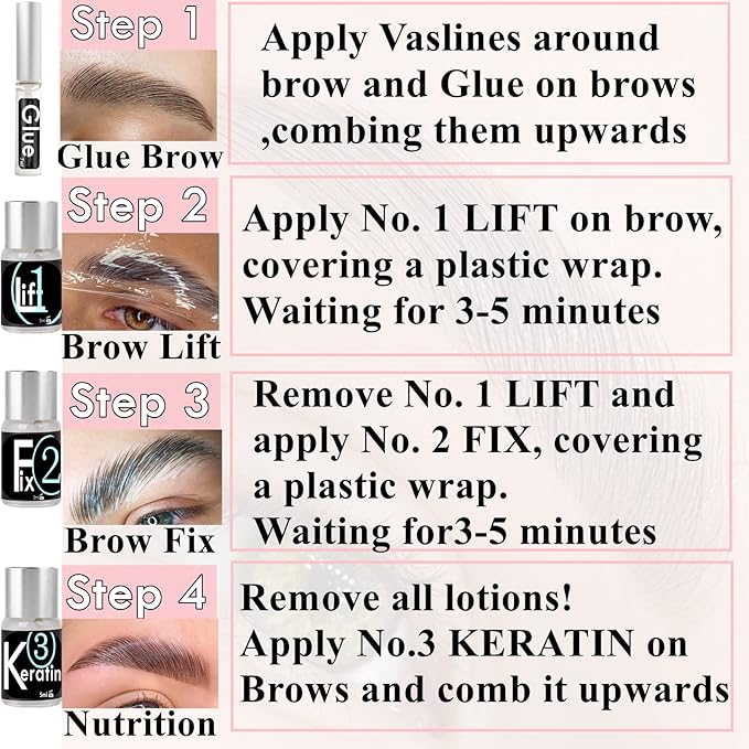 Lash Lift Brow Lamination 2 in 1, Rapid Eyelash and Eyebrow Lifting Kit, DIY Perming Lashes at Home Or Salon Usage Be Eye Voluminous for 6 Weeks about 10 Applications (5ml-Portable Lash & Brow Lift)