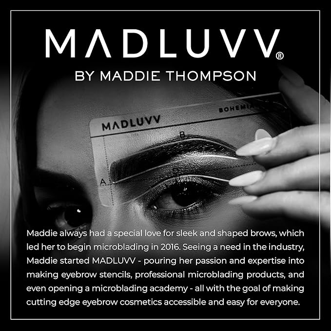 MADLUVV Brow Stamp Refill* - Color Stamp for Brows & Root Touch Up for Women & Men, Instantly Conceal Hair Loss, Grey Hair, Thinning Hair with Stain-Proof/Smudge-Proof Powder Formula (Auburn)
