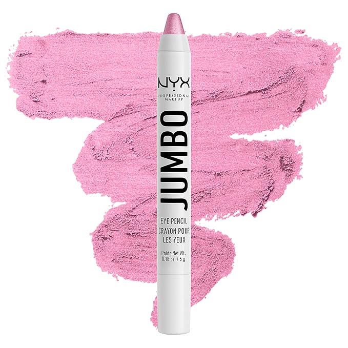 NYX PROFESSIONAL MAKEUP Jumbo Eye Pencil Blendable Eyeshadow Stick & Eyeliner Pencil Bundle - Donut (Lilac) and Cupcake (Pink)