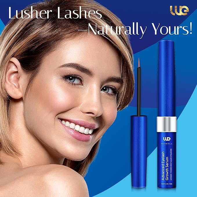Advanced Eyelash Growth Serum for Lash: Premium Lash Enhancer for Natural Thicker and Longer Lashes – Booster for Enhanced Eyelash Thicknes 3Ml (Deepsea Blue)