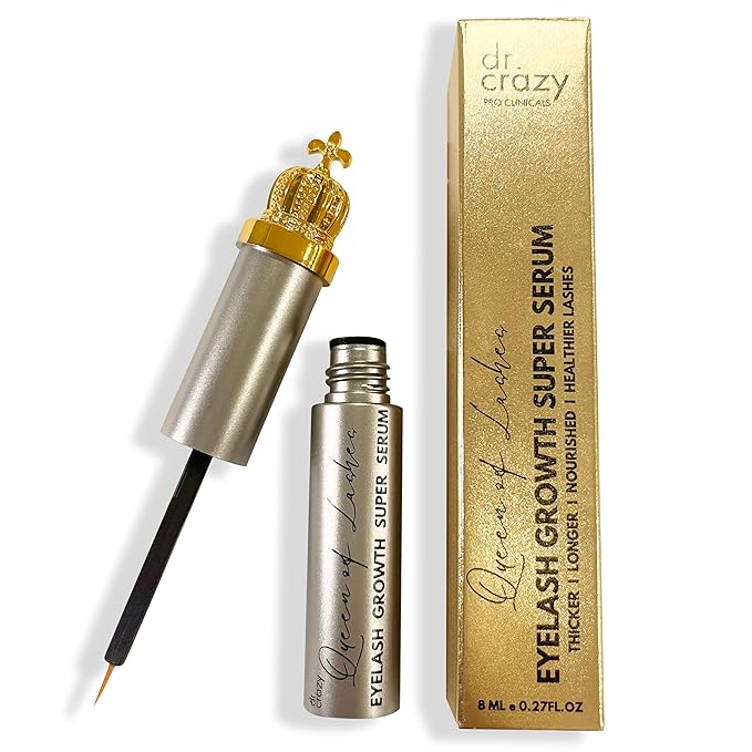Premium Eyelash Growth Serum – Prostaglandin-Free Formula with Ginseng Root Extract, Peptides & Castor Oil for Longer and Thicker Lashes – 8ml