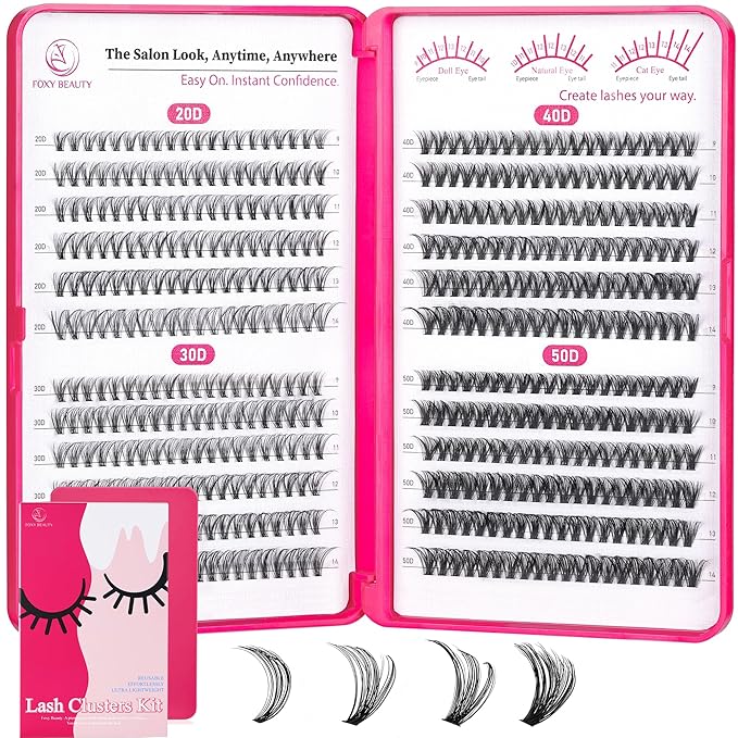 Lash Clusters - Lash Clusters 20D30D40D50D Lash Extension 0.07D Cluster Eyelash Extensions Eyelash Clusters Lashes Clusters Eyelash Extension No Lash Glue Included