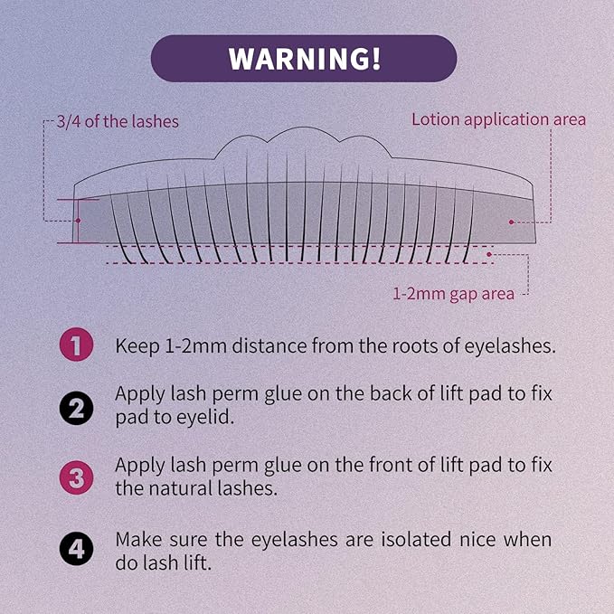 Libeauty Lash Lift Kit Individual Packets and Brow Lamination Kit - Professional Eyelash Perm for DIY at Home, Curls Up to 4 Weeks with Silicone Pads (C Shape)