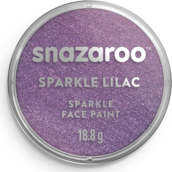 Snazaroo Sparkle Face and Body Paint, 18.8g (0.66-oz) Pot, Sparkle Lilac