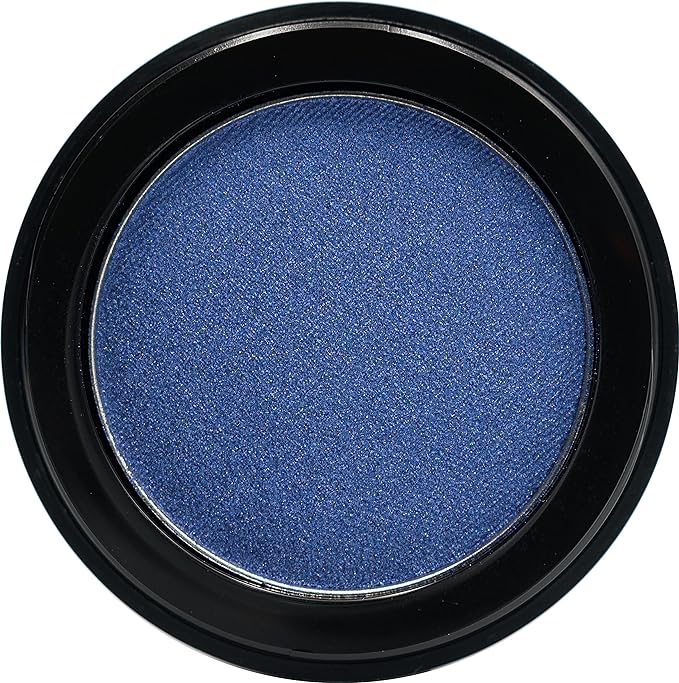 Atlantic Navy Denim Royal Blue Sparkling Pressed Powder Single Vegan Eyeshadow; Talc, Paraben & Cruelty Free