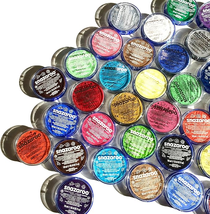 Snazaroo Classic Face and Body Paint, 18.8g (0.66-oz) Pot, Sky Blue