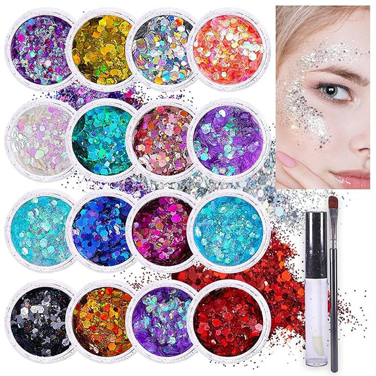 OnePearl face glitter makeup image for beauty-focused consumers