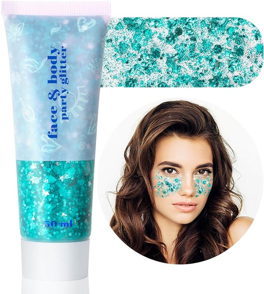 OnePearl teal body glitter image for beauty-focused consumers