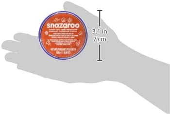 Snazaroo Classic Face and Body Paint, 18.8g (0.66-oz) Pot, Dark orange