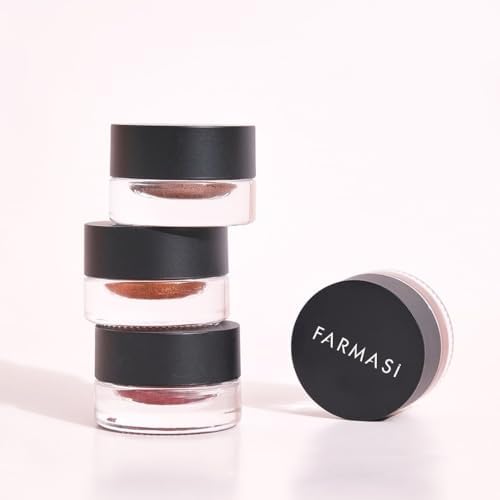 FARMASi Long Lasting Creamy Eyeshadow, Eye Makeup With Crease- Resistant Ingredients, Ultra Pigmented in Matte, Shimmer and Waterproof Finishes, 0.1 fl. oz / 3 ml (Champagne)