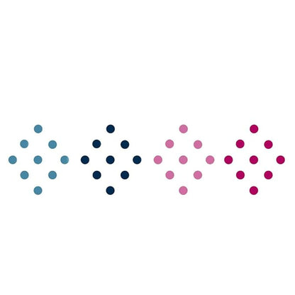 INDIAN C-A-R || Multicolor | Turquoise, Dark Blue, Pink and Hot Pink Beautiful Round Plain Bindis