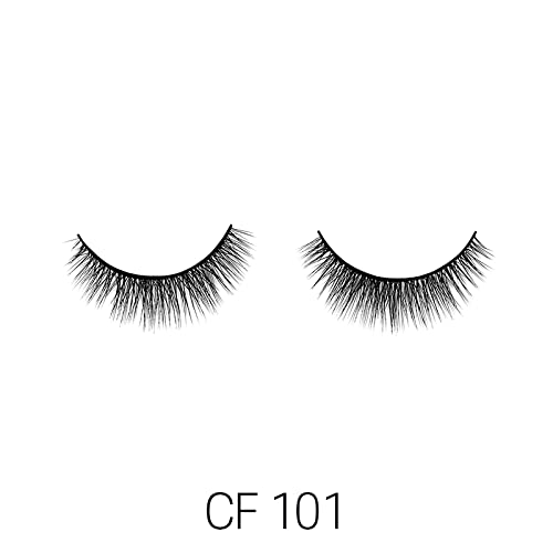 LAFLARE 3D CASHMERE Eyelashes, Natural Look, FRESH, GLAM, WISPY, HOT, Fluffy, Soft, Reusable, Luxurious Handmade Strips False Lashes - 3 PACKS SPECIAL BUNDLE CF (CF101, 3)