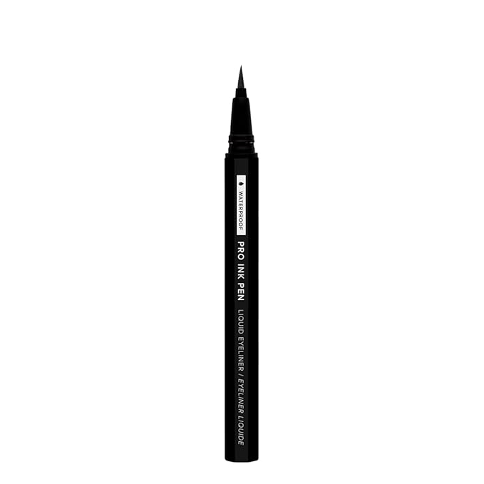 Absolute New York Pro Ink Eyeliner; Rich and Fluid, Effortlessly Glides a Flake, Smudge and Transfer-Resistant Vegan Formula (MEIP01 Jet Black)