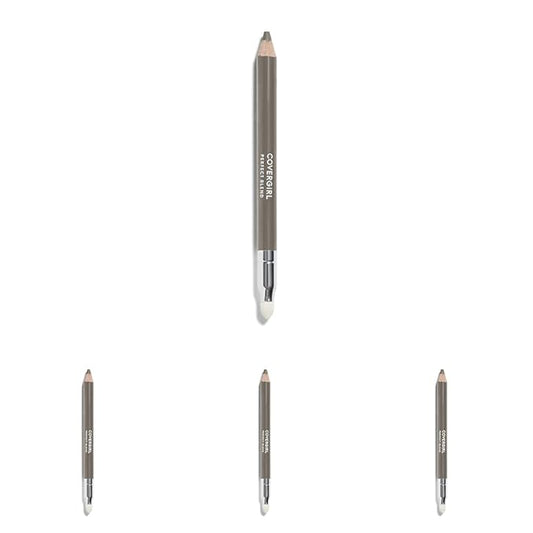 COVERGIRL Perfect Blend Eyeliner Pencil, Smoky Taupe 130 (1 Count) (Packaging May Vary) Eyeliner Pencil with Blending Tip (Pack of 4)