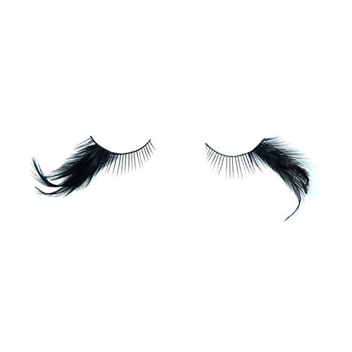 halloween Feather Eyelashes witch makeup Cat eyes Black tail Lashes extension wedding Show Halloween Cosplay Wedding false lashes drama theatre model Hand-made Luxury Fashion Fake Lashes