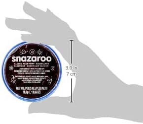 Snazaroo Classic Face and Body Paint, 18.8g (0.66-oz) Pot, Dark Brown